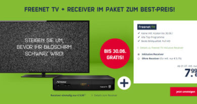 Freenet TV bis 30.6. gratis