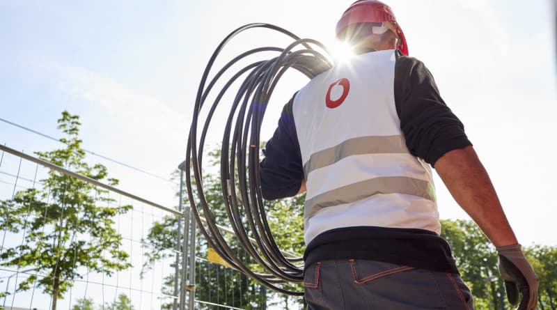Vodafone Kabel Bauarbeiter
